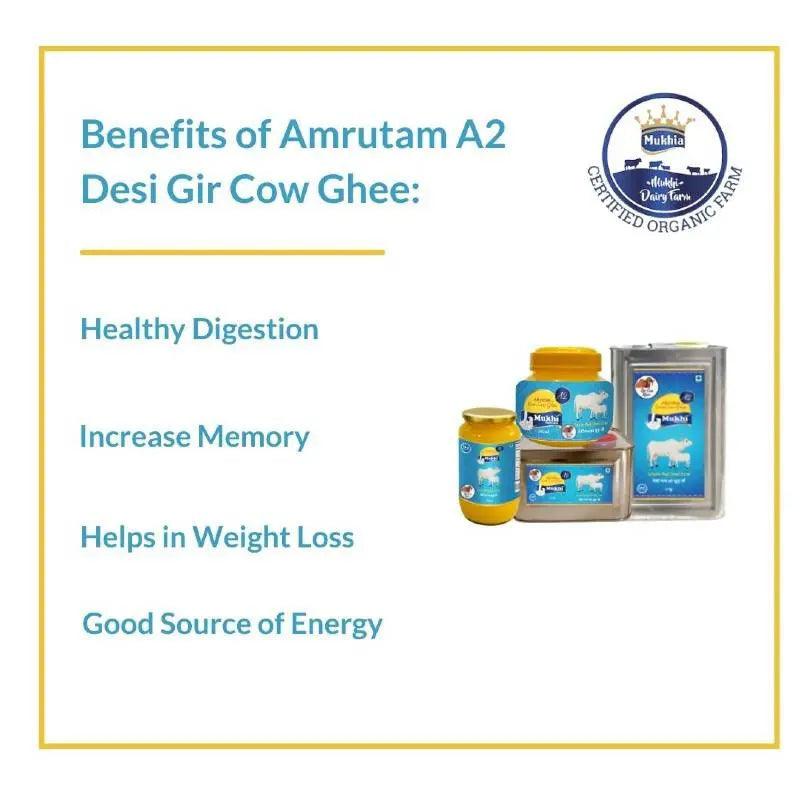 Benefits of amrutam A2 Gir cow ghee