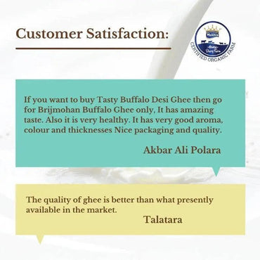 Customer satisfaction review of brijmohan-buffalo-a2-desi-ghee