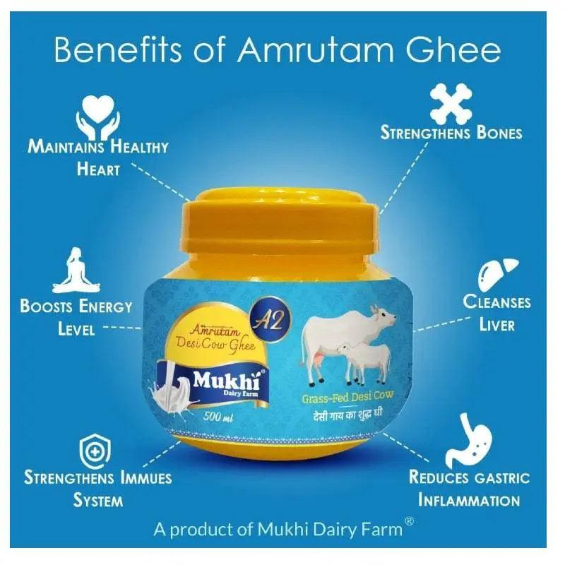 benefits of amrutam a2  air cow Bilona ghee