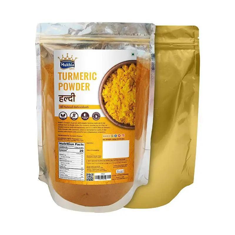 MUKHIA Healthy Combo Pack A2 Desi Gir Cow Ghee with Mukhia Natural Honey,  Roasted Alsi, Organic Haldi 800gm & Free Honey Stick (Immunity Kit) - Mukhi Dairy Farm