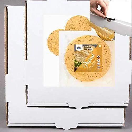 packing of box of mukhia-black-pepper-kali-mari-papad-200-gms