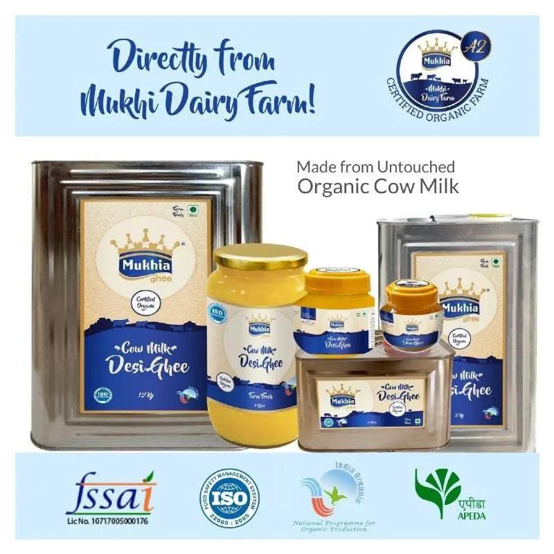 Mukhi Dairy Farm organic Mukhia A2 Cow Ghee