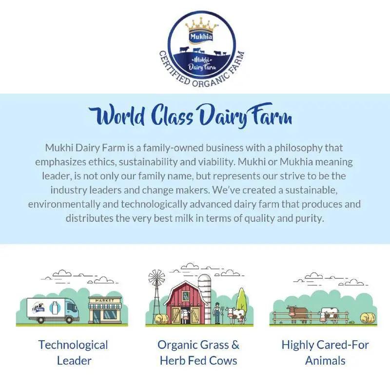 Mukhia Honey 500 ml+ Mukhia Organic Ghee500ml + Mukhwas Roasted Alsi + Free Honey Stick - Mukhi Dairy Farm