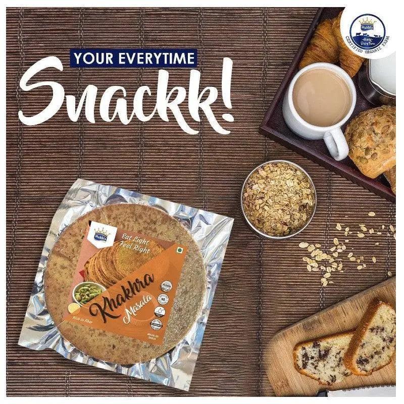 Mukhia Khakhra - Gluten Free - 200Gms (Pack of 2) with Free Container - Mukhi Dairy Farm