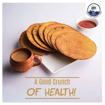 Mukhia Khakhra - Jeera - 200Gms (Pack of 2) with Free Container - Mukhi Dairy Farm