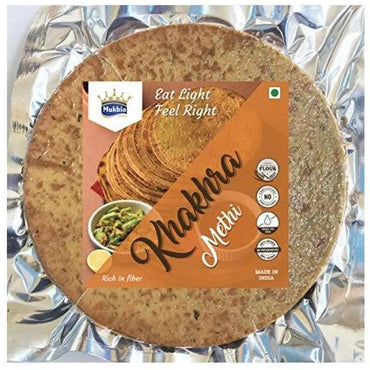 Mukhia Khakhra - Methi - 200Gms (Pack of 2) with Free Container - Mukhi Dairy Farm