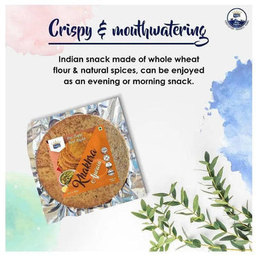 Mukhia Khakhra - Plain - 200Gms (Pack of 2) with Free Container - Mukhi Dairy Farm