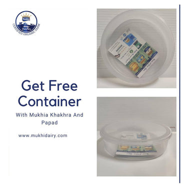 Mukhia Khakhra Combo Offer (Pack of 4) with Free Container - Mukhi Dairy Farm