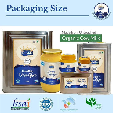 Mukhia Organic A2 Cow Ghee 15 Liter - Mukhi Dairy Farm