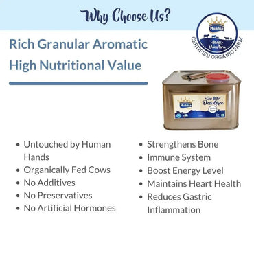 Mukhia Organic A2 Cow Ghee 2 Liter - Mukhi Dairy Farm