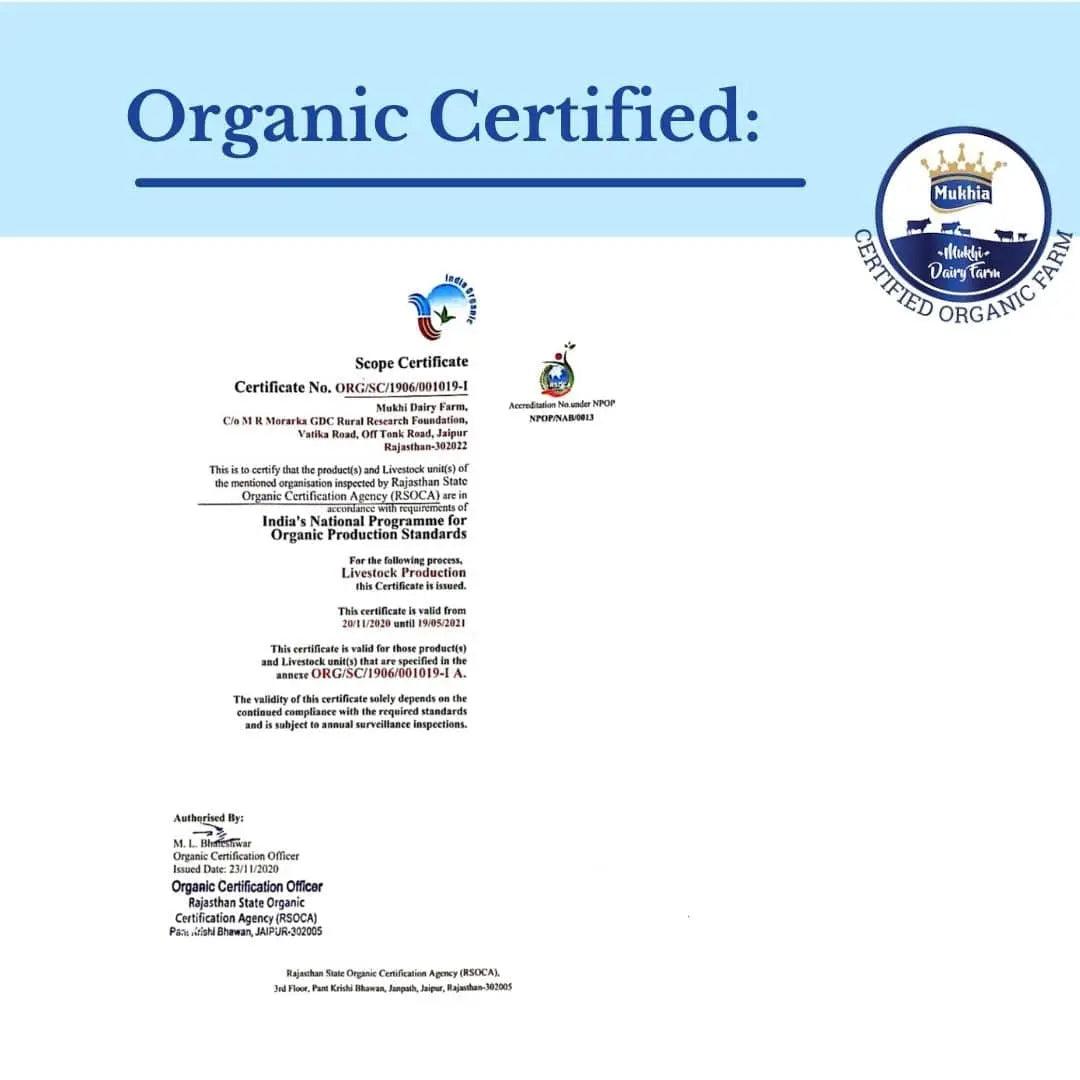 Mukhia Organic A2 Cow Ghee 2 Liter - Mukhi Dairy Farm