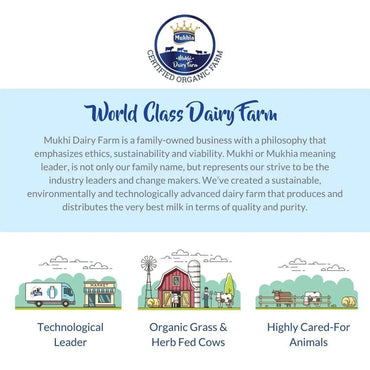 Mukhia Organic A2 Cow Ghee 2 Liter - Mukhi Dairy Farm