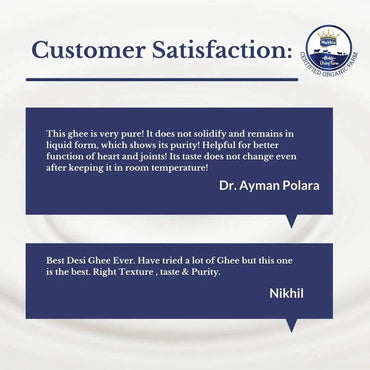 Mukhia Organic A2 Cow Ghee 250ml - Mukhi Dairy Farm