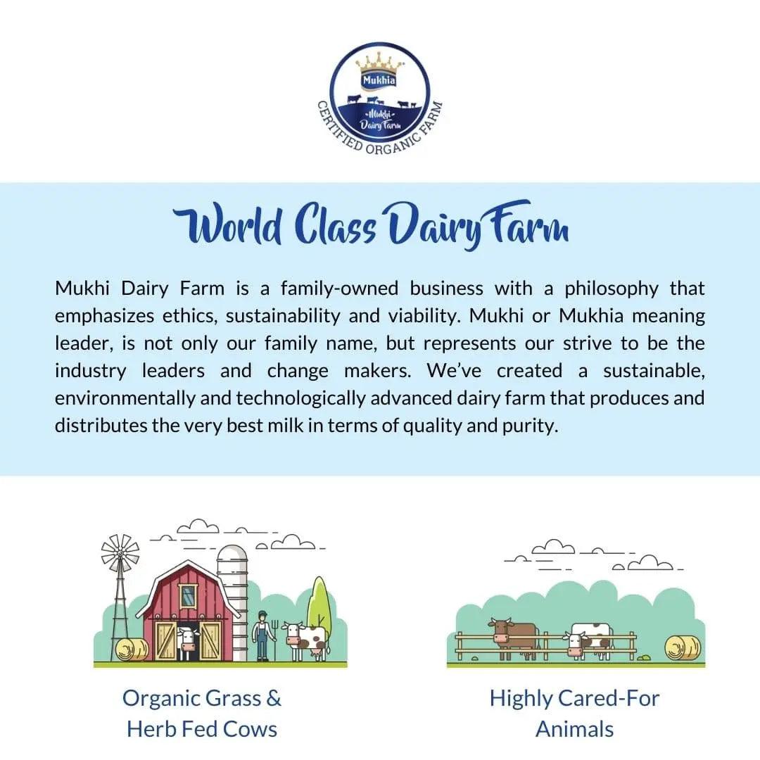 Mukhia Organic A2 Cow Ghee 250ml - Mukhi Dairy Farm