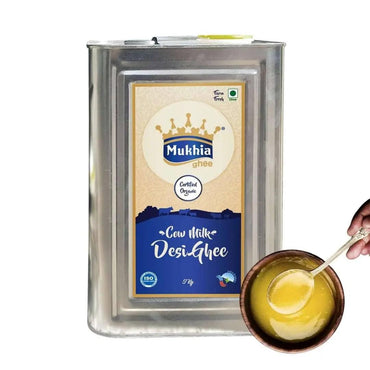 Mukhia Organic A2 Cow Ghee 5 Liter - Mukhi Dairy Farm