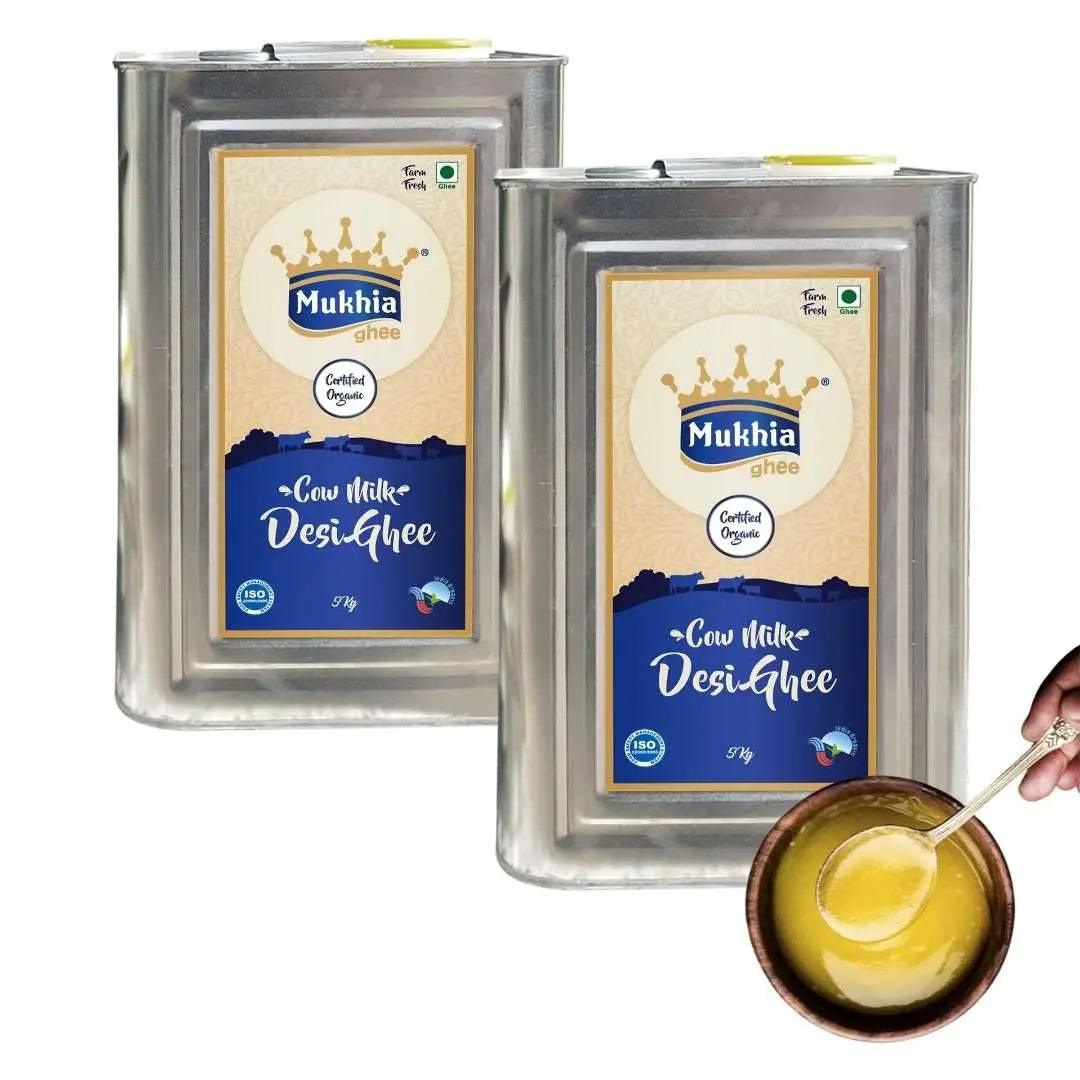 Mukhia Organic A2 Cow Ghee 5 Liter - Mukhi Dairy Farm