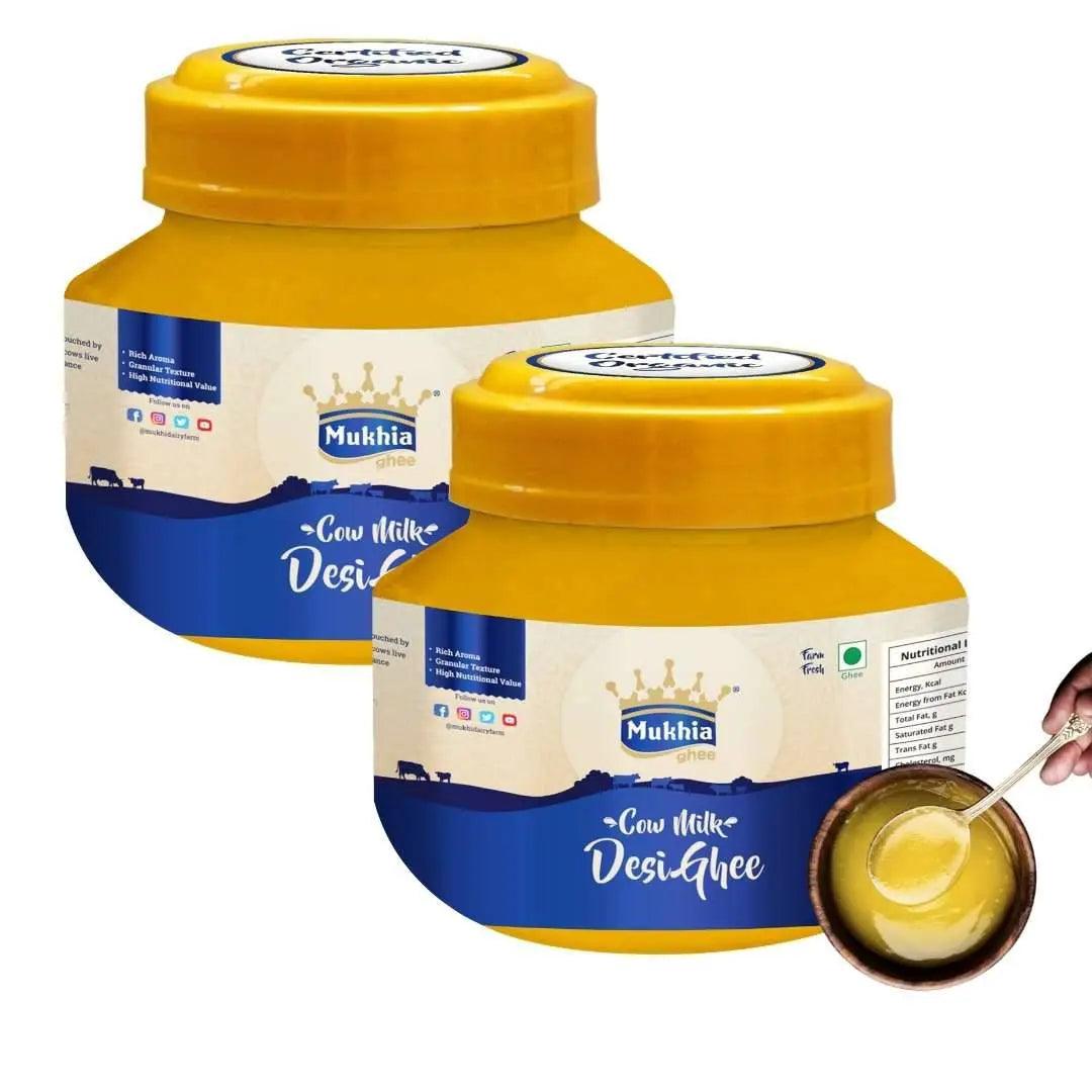 Mukhia Organic A2 Cow Ghee 500ml - Mukhi Dairy Farm